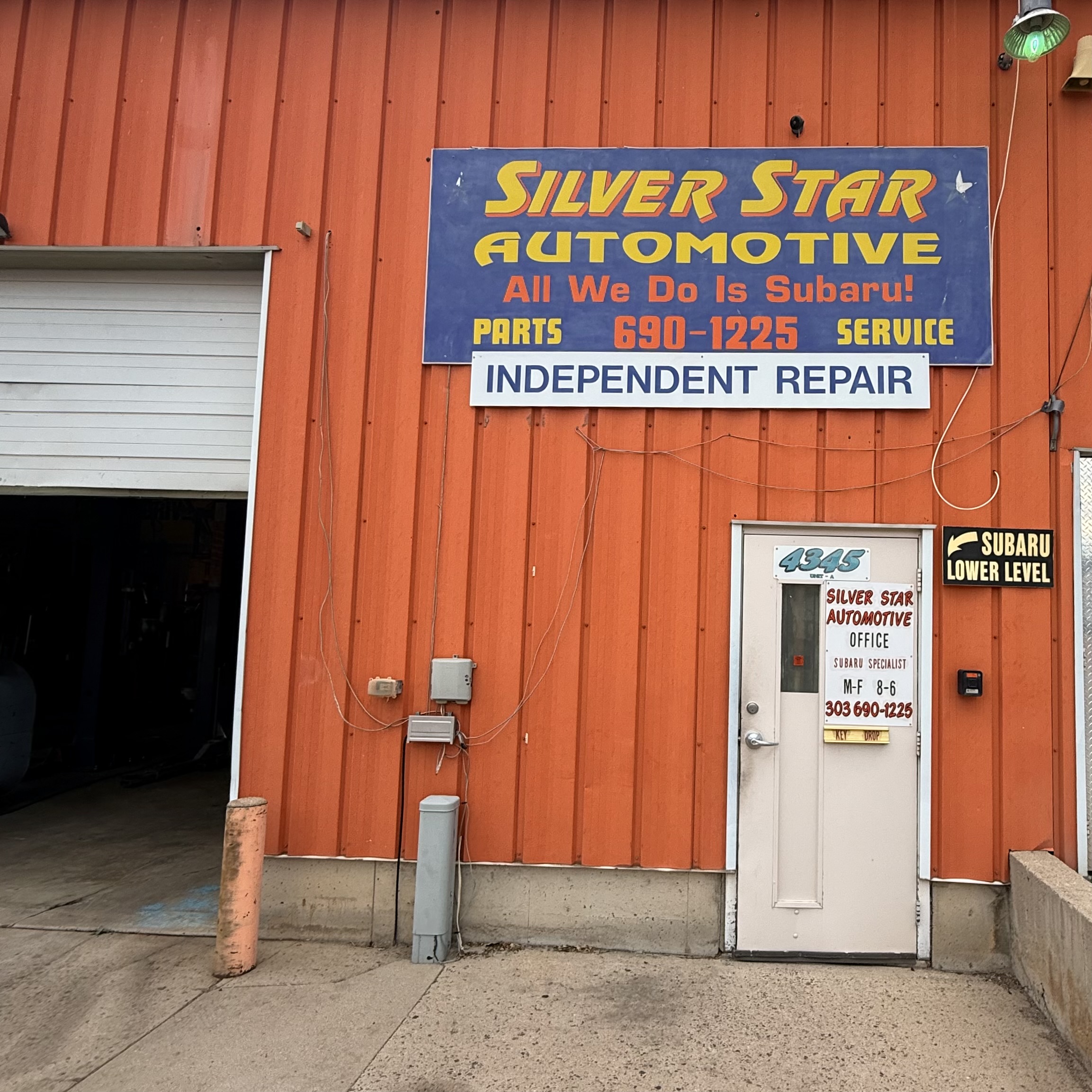 Silver Star Automotive front door and shop entrance